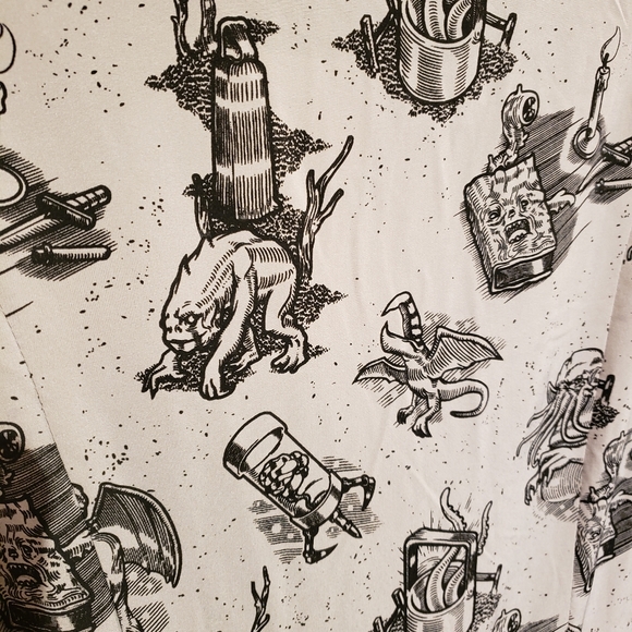 Sourpuss Love Crafty June Dress monster Halloween size small rockabilly - Picture 4 of 7